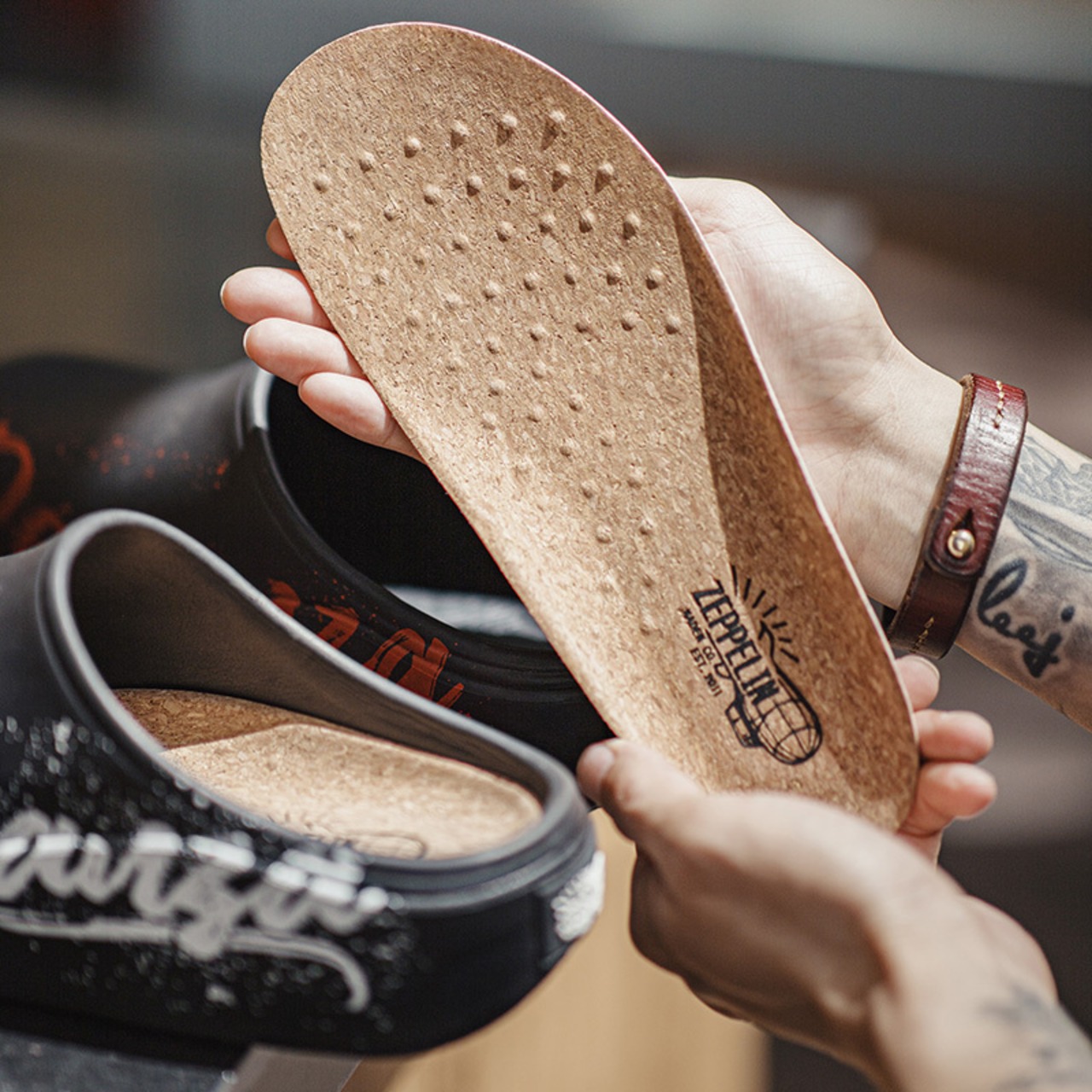 Black Waterproof Clog Sandal Shoes / ブラック ウォータープルーフ クロッグ サンダル シューズ