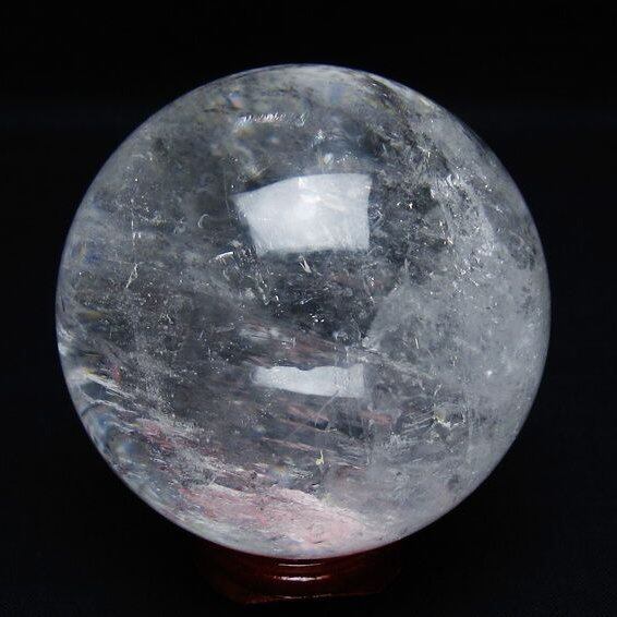 水晶 丸玉 69mm スフィア 置物 水晶玉 一点物 151-8982
