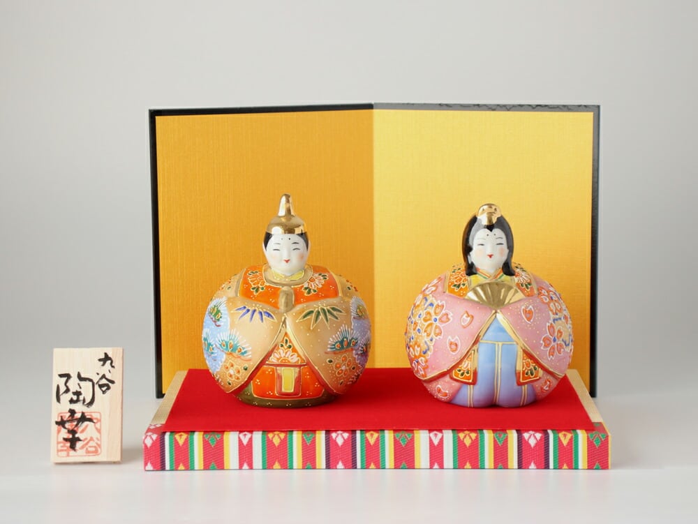 九谷焼 雛人形 九谷焼 雛人形（ひな人形） 玉雛人形 盛