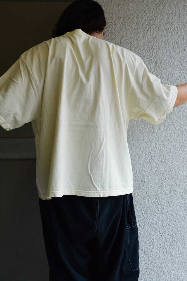 SHAKA WEAR garment dye 7.5oz drop wide fit heavy weight tee USA cotton NATURAL シャカウェアー ガーメントダイ Tシャツ 生成り