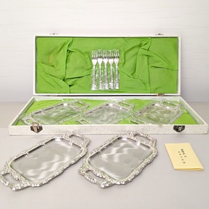 銀食器・銘々皿・フォーク・5客セット・No.230521-26・梱包サイズ80