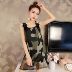 ショート丈迷彩柄ワンピースG124CON0050