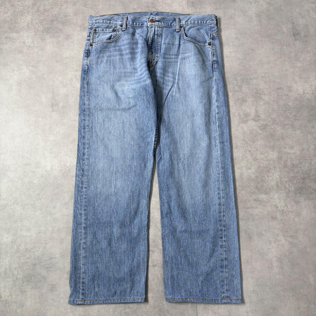 リーバイス569 Levis W36 ワイド バギー 青 古着 ヒゲ 22107