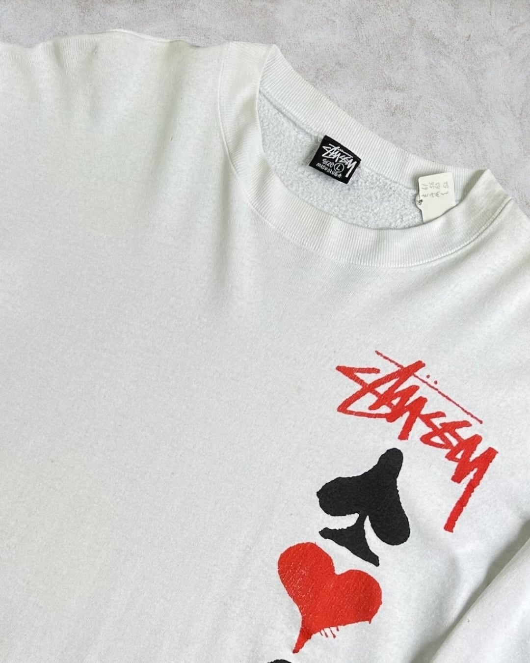 Special!!】80's~90's old stussy Trump Design Sweat 