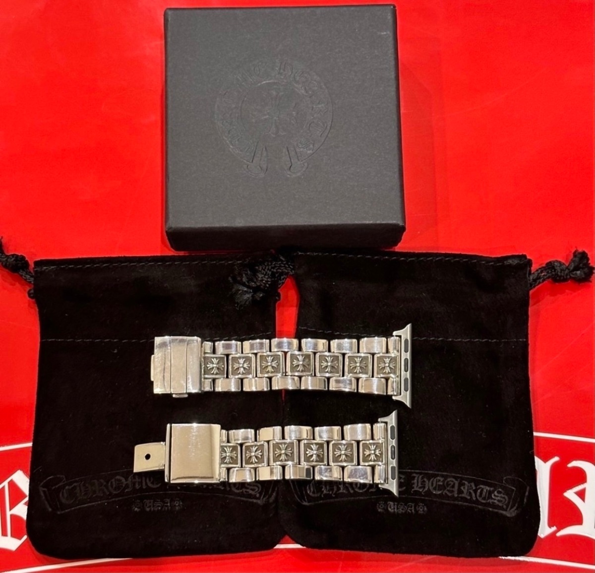 CHROME HEARTS クロムハーツ Apple アップル ウォッチ ベルト シルバー 