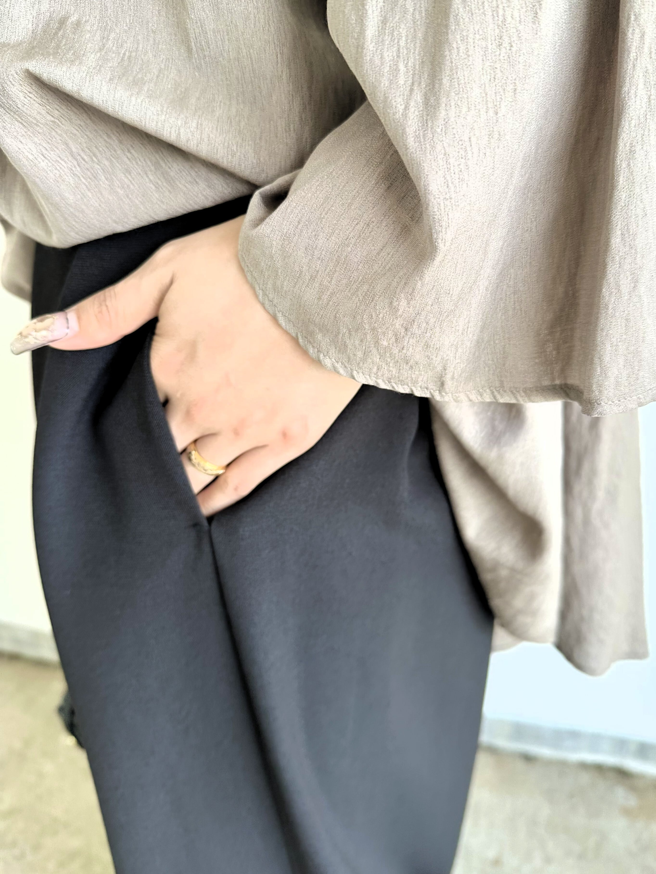 パンツ yu_h ○○○9286】ハイウエストワイドパンツ (8810-55513) | 9286