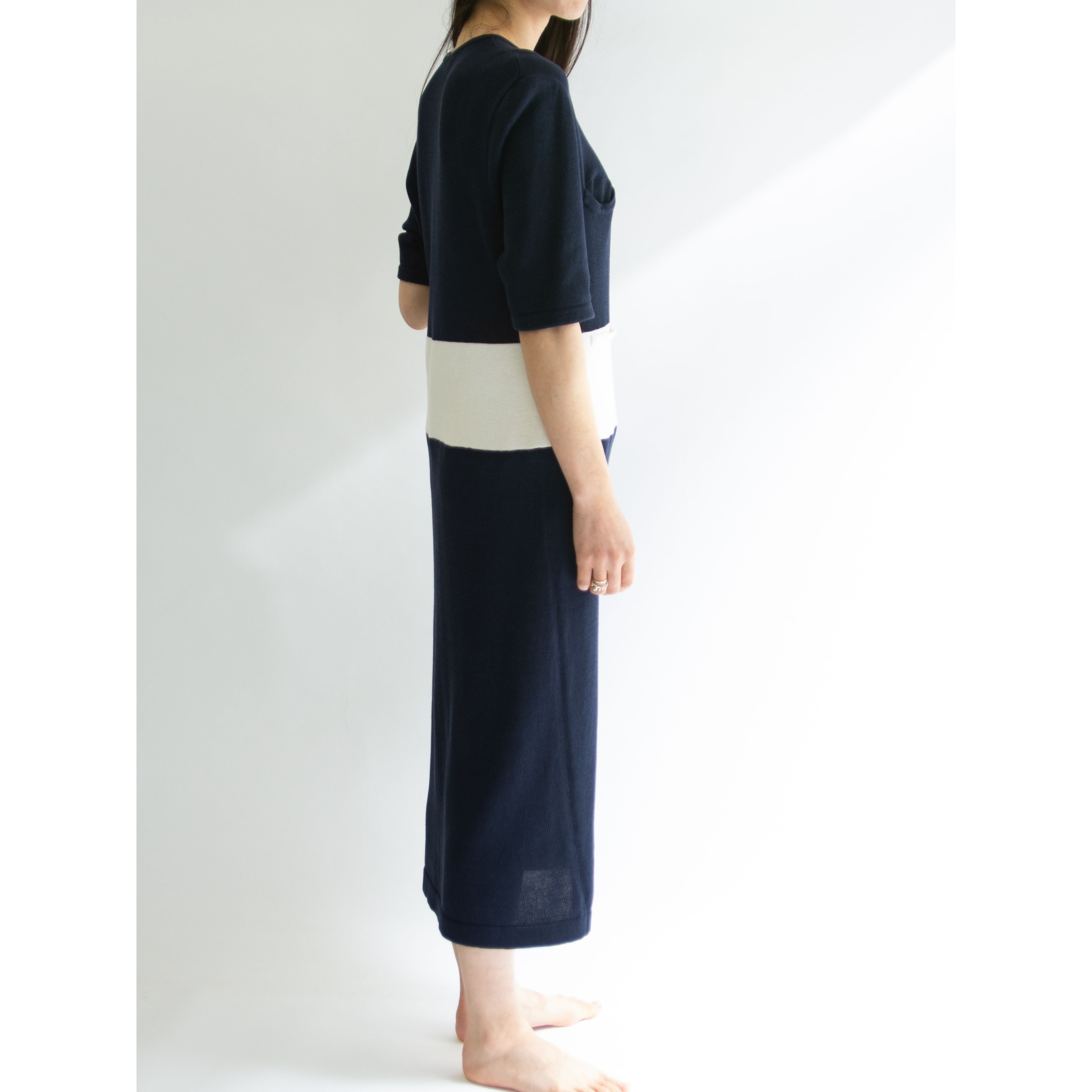 【Valentino Garavani】Made in Italy 80's 100% Cotton Knit Dress（ヴァレンティノガラヴァーニ イタリア製 コットンニットワンピース ドレス）