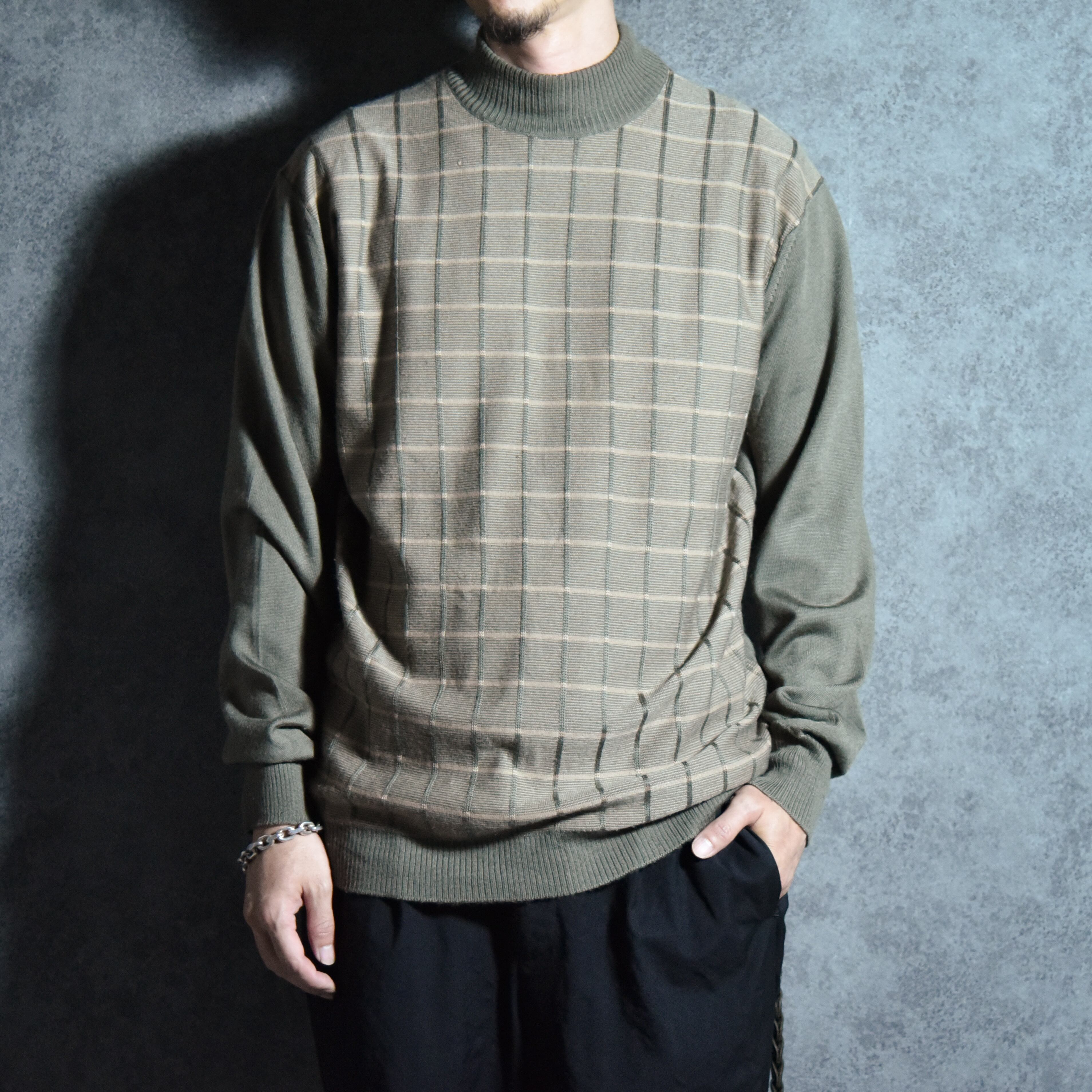 DEAD STOCK】80-90s Yves Saint Lauren Long-sleeve Knit Polo Shirts