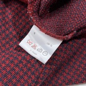 LANVIN ランバン 総柄 ウールニットセーター サイズ 50 /ビンテージ/D-TK424/レッド系