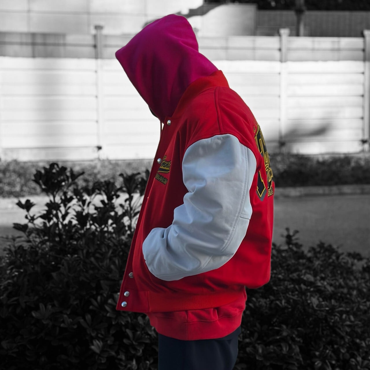 VTMNTS】VTMNTS COLLEGE JACKET(RED/WHITE) | AYIN