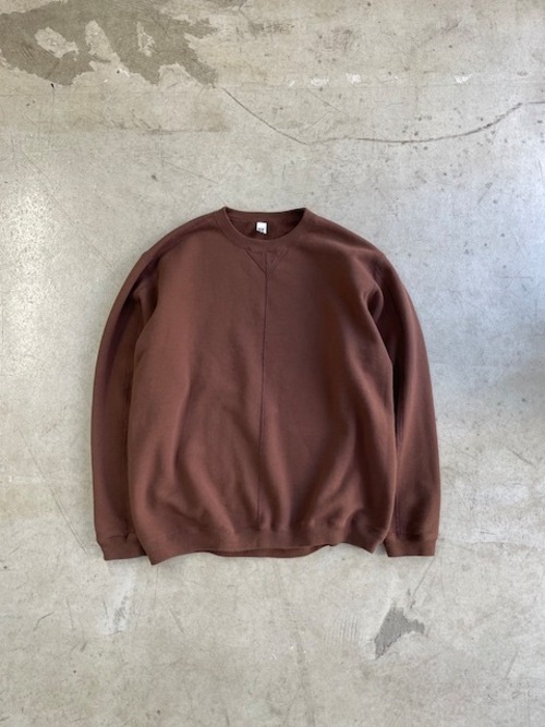 DA'S / Wrapover Sweatshirt/brown(ダズのラップオーバースウェットシャツ・ブラウン)