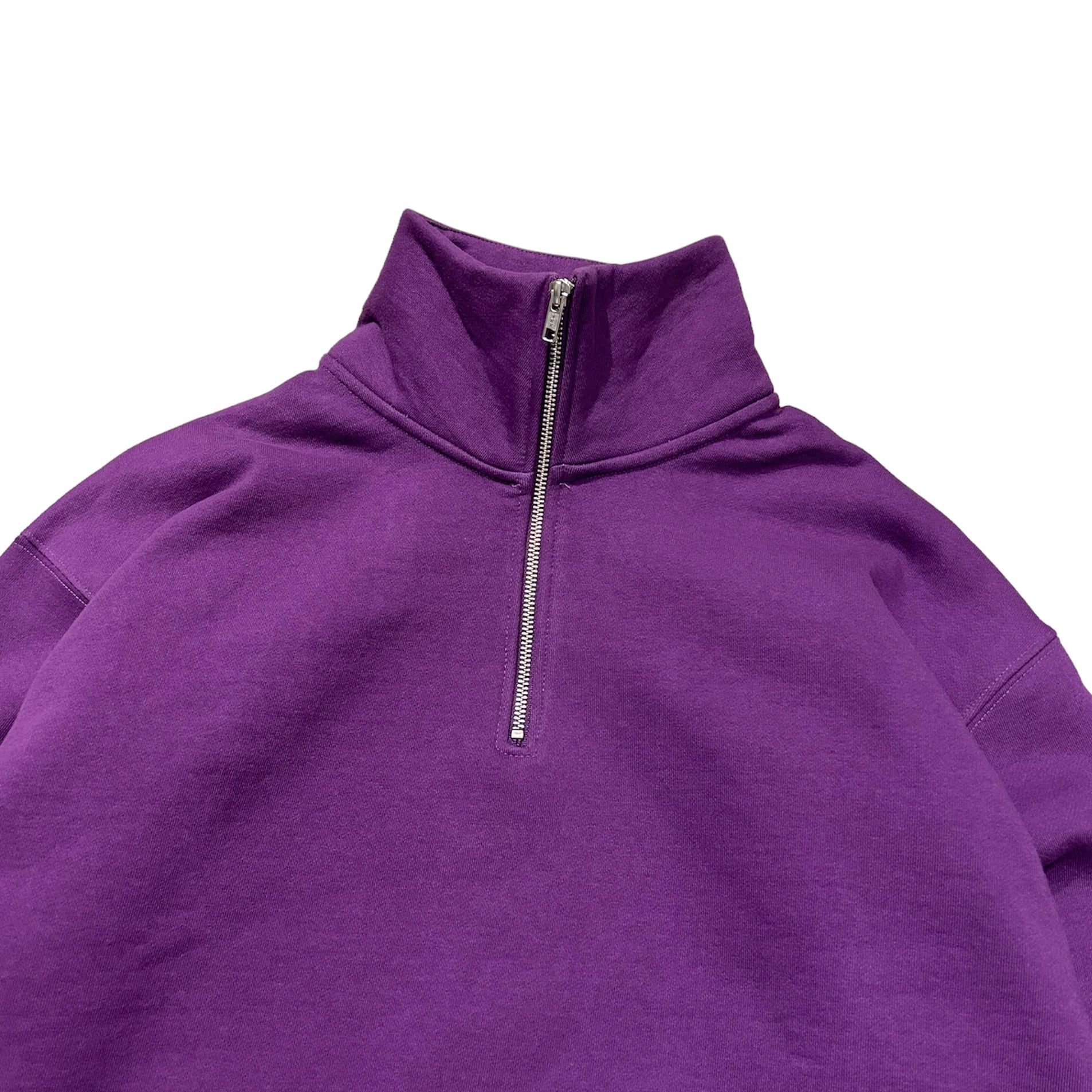 ジップ　L ブラック　パープル　black purple zip