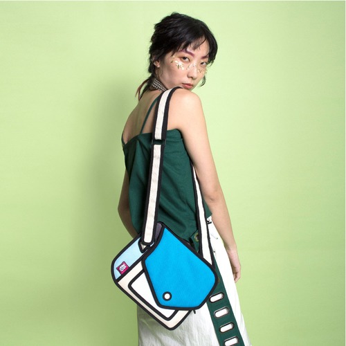 【Jump From Paper】JFP164 ショルダーバッグ　ブルー　Color Me In Collection / Giggle Shoulder Bag 正規輸入品