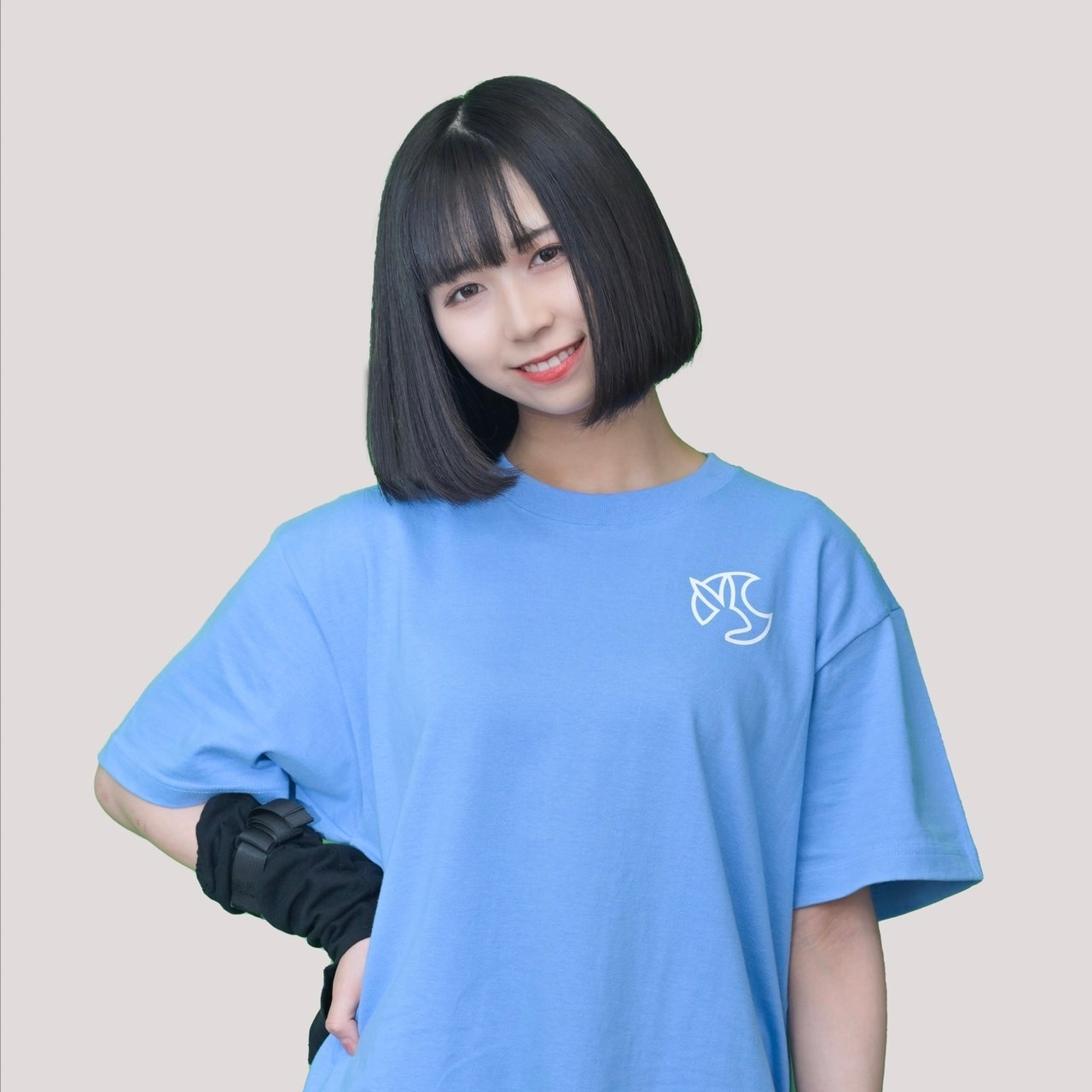 One point Icon T-shirt(sky blue)
