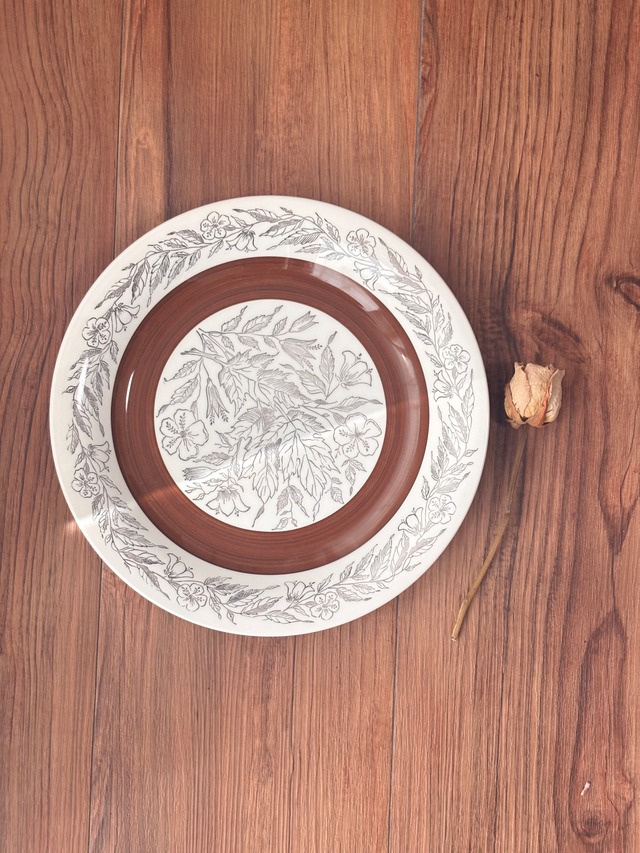 【Vintage】Gefle (ｹﾞﾌﾚ)/Fontana(ﾌｫﾝﾀﾅ) Plate / Sweden