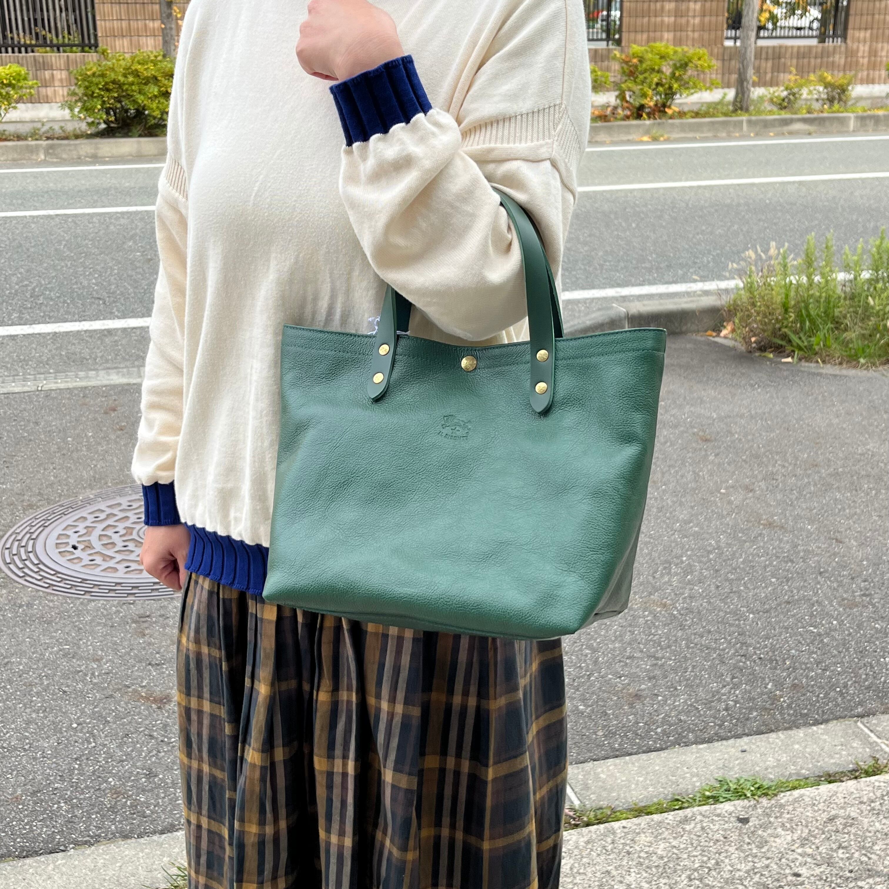 イルビゾンテ　トートバッグ　緑　グリーン　レザー IL BISONTE トートバッグ / ORIGINAL LEATHER レディース メンズ