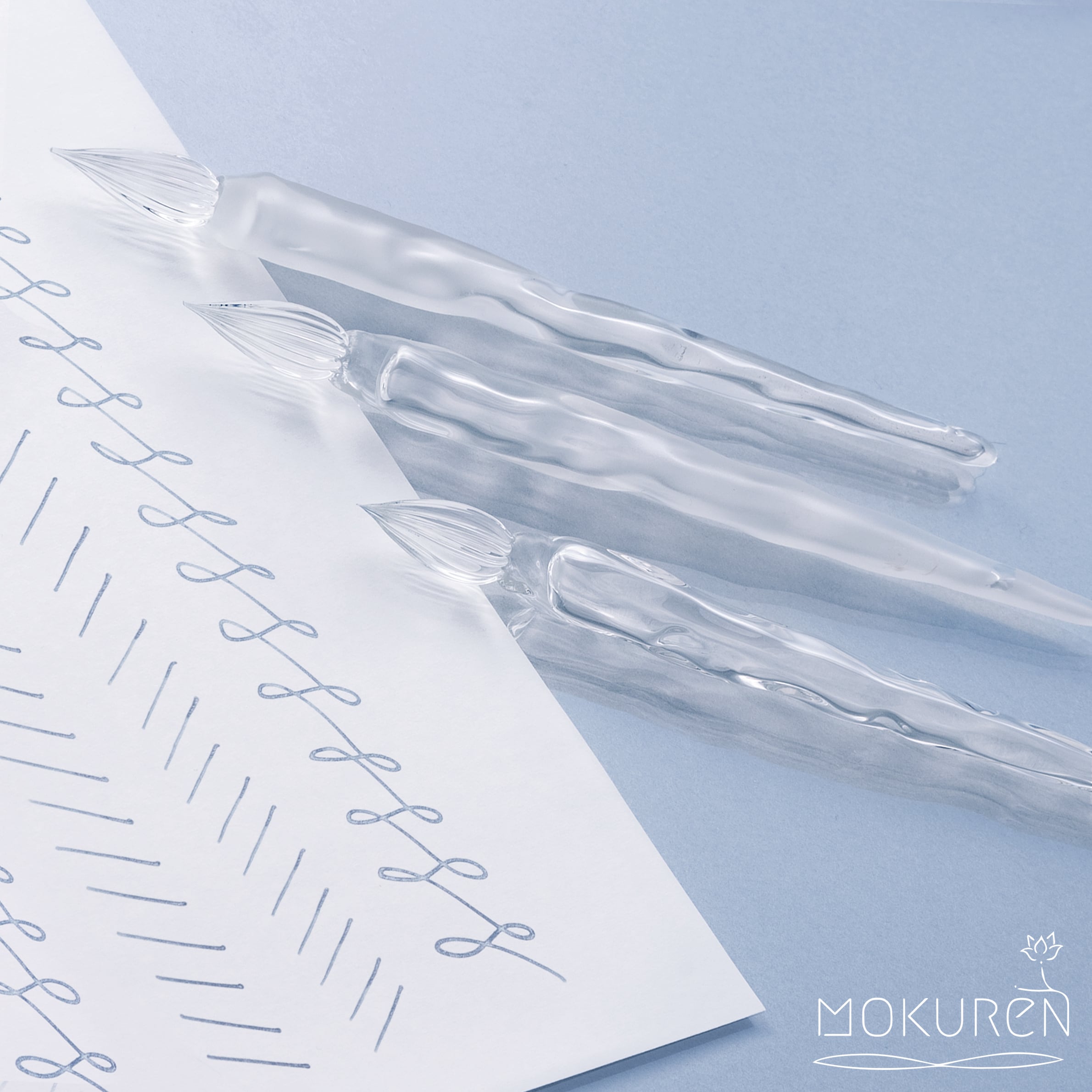 再販時期未定＞ガラスペン『永遠の氷』フロスト（上）252161 | パピア