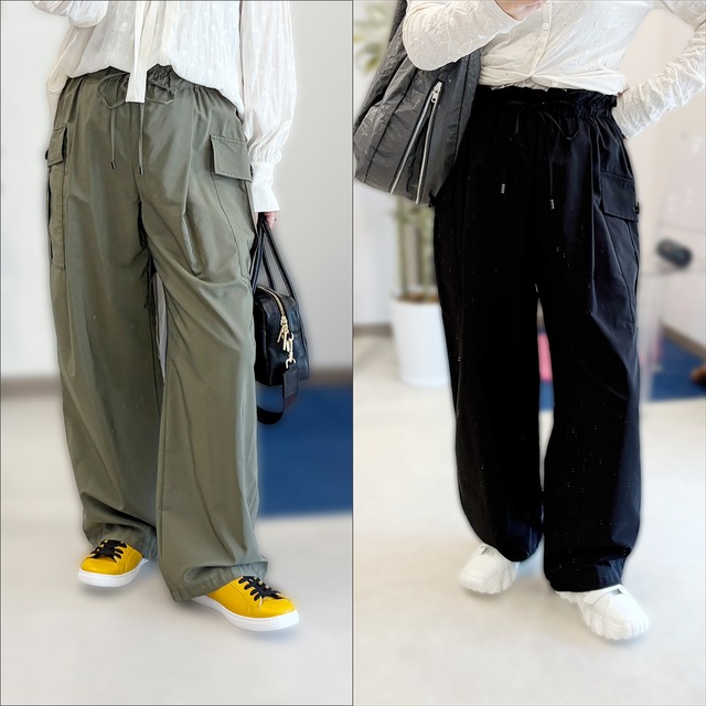 cafune 大人カーゴパンツ(カーキ/ブラック) 635608