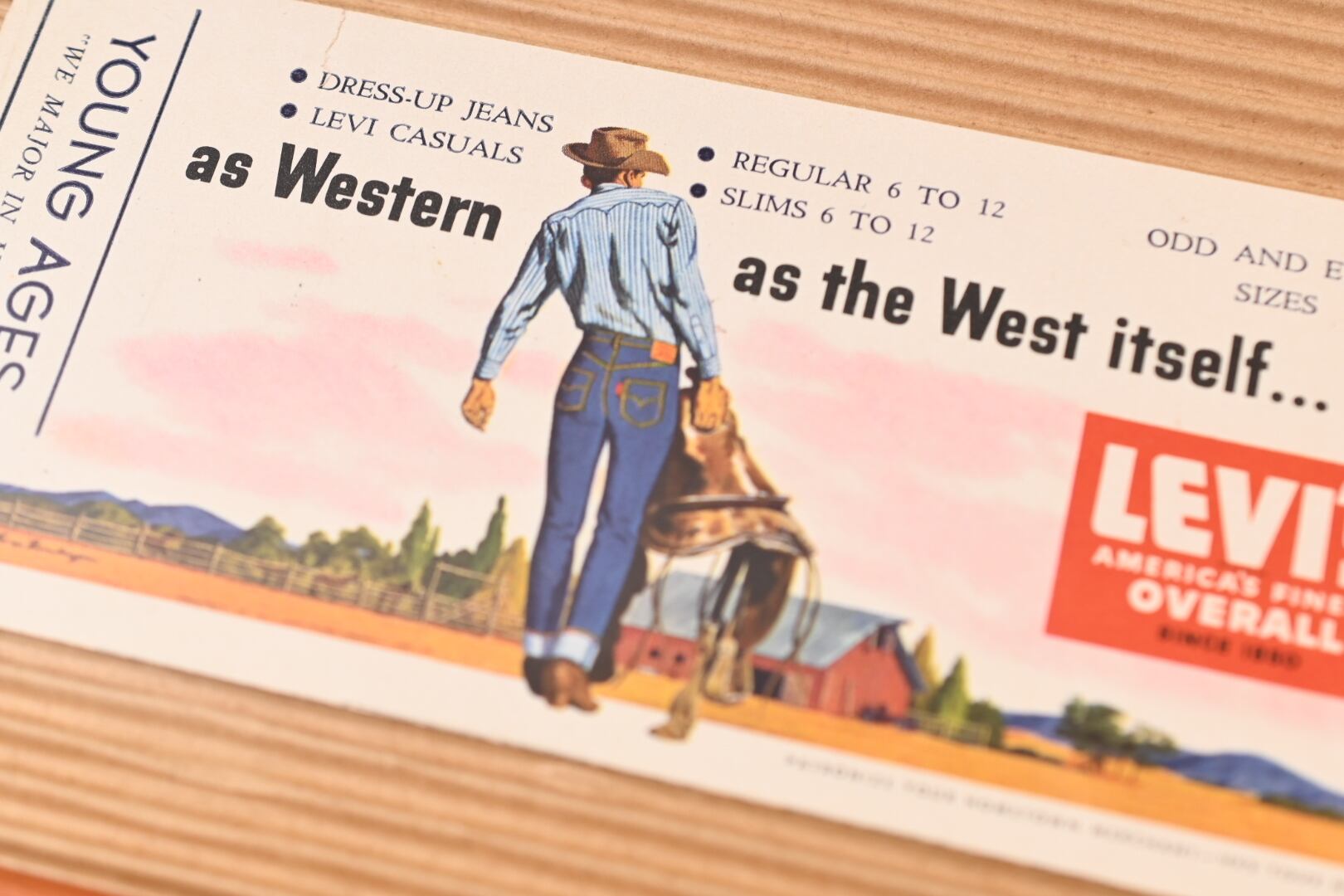 50's Levi's Advertising Ink Blotter 22 | Button Works Store ボタン