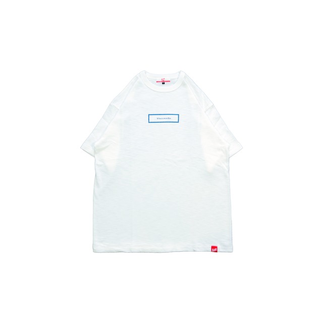 Fu-ji-Blazz vintage slub soft touch T-Shirt [WHITE&BLUE]