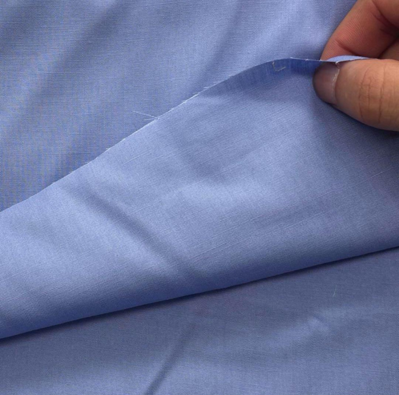 TB330◆2m◆SM◆綿100%ブロード生地◆サックスブルー