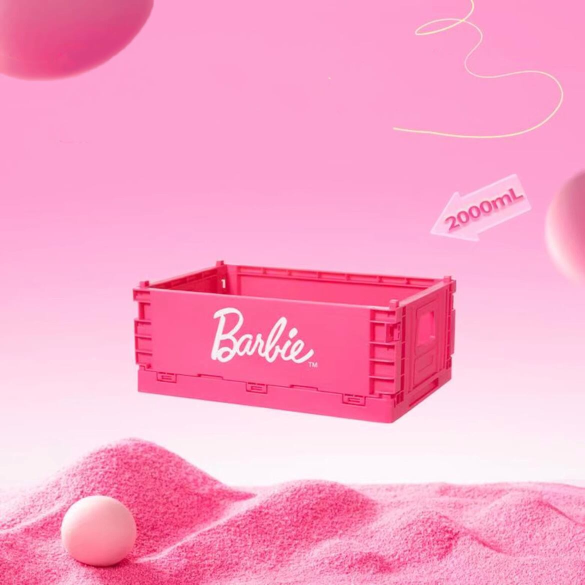 Barbie バービー 重ね置き可能 折りたたみコンテナ 収納ボックス 日本