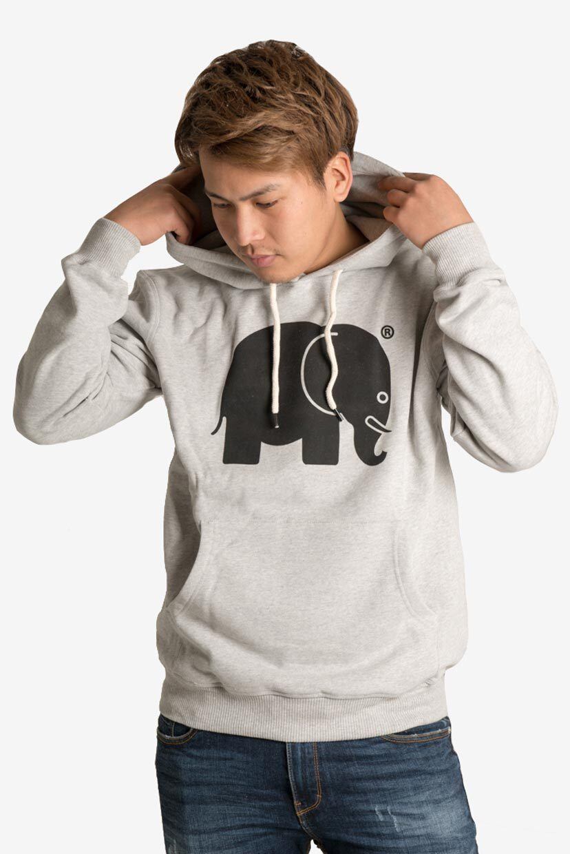 Classic Hoodie Black on Grey