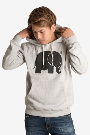 Classic Hoodie Black on Grey