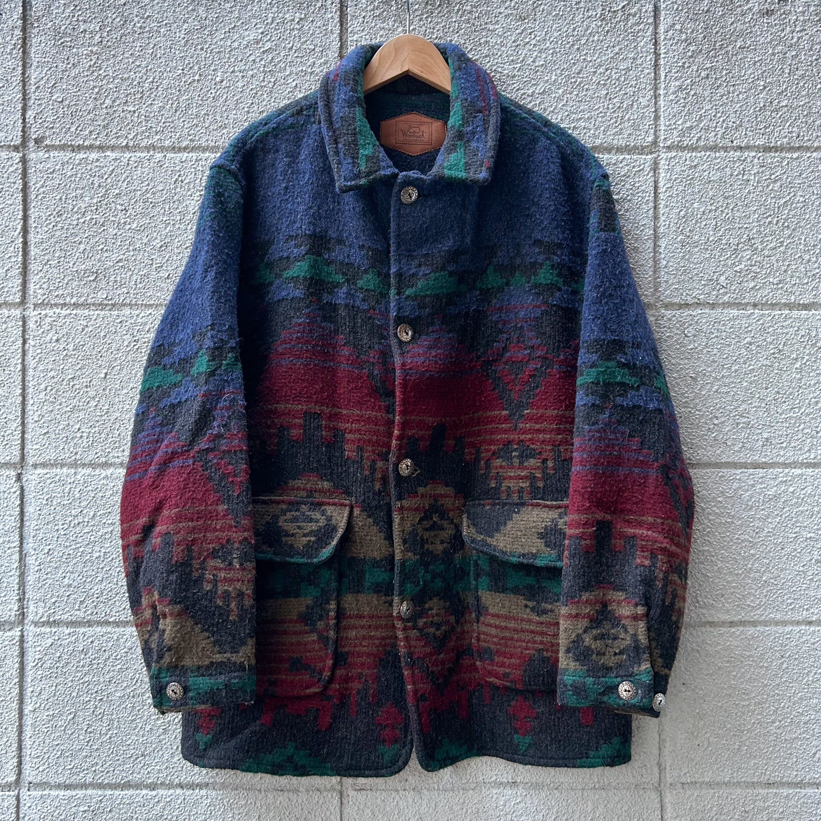 90's USA製 Woolrich Wool Blanket Coat L / ウールリッチ ...