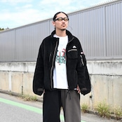 Leh(レー)Layered Wide Track Pants style