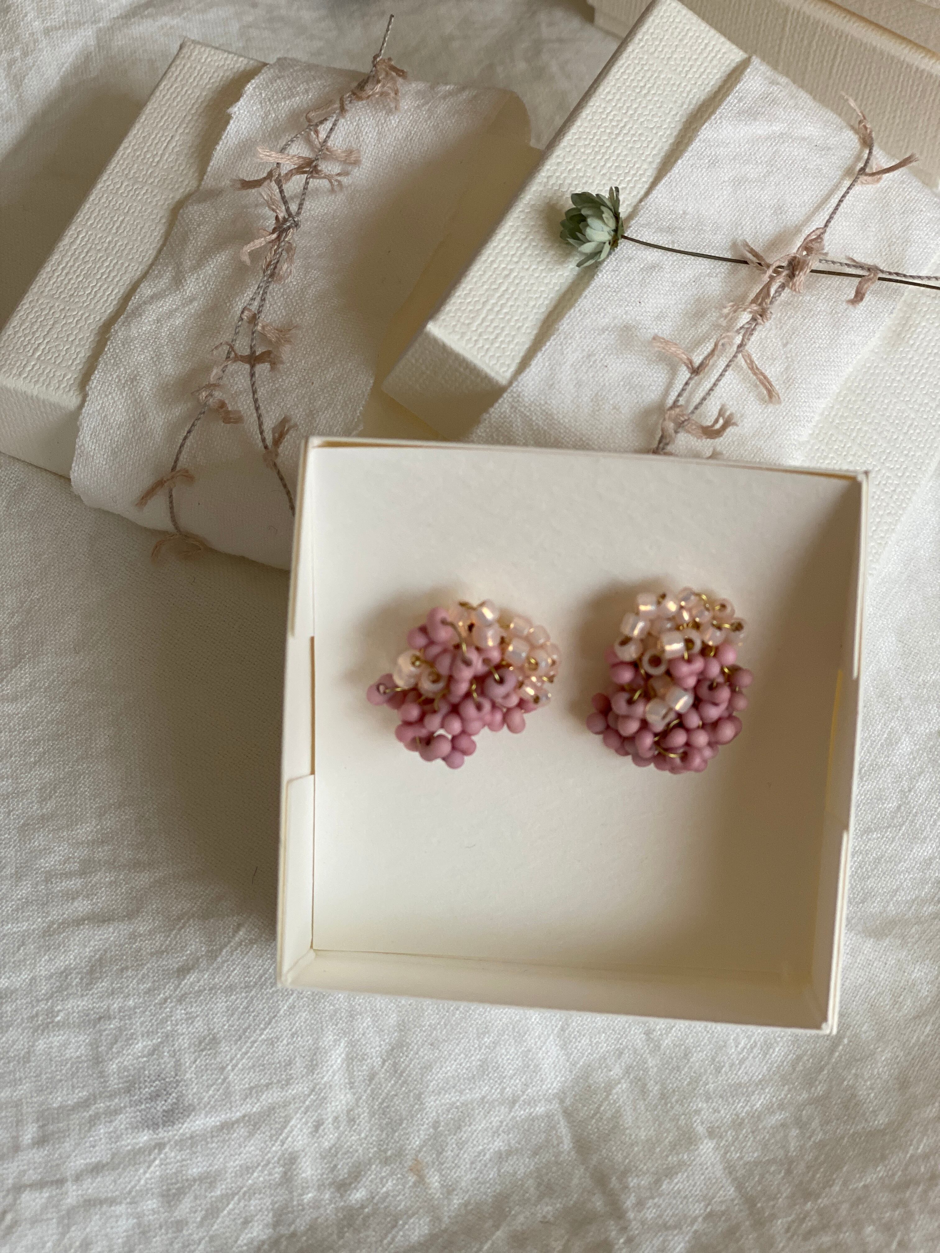 ミナペルホネン【tambourine】イヤリング⚘ピアス Linenmade (リネン