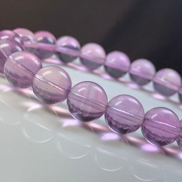 2.ピンクパープルフローライト ブレスレット