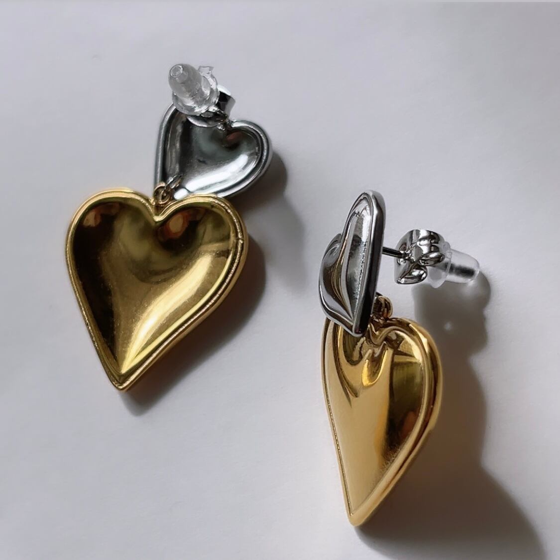 ダブルHeartピアス | BIJOUX+RAVI 【ビジュープラスラヴィ】アクセサリー