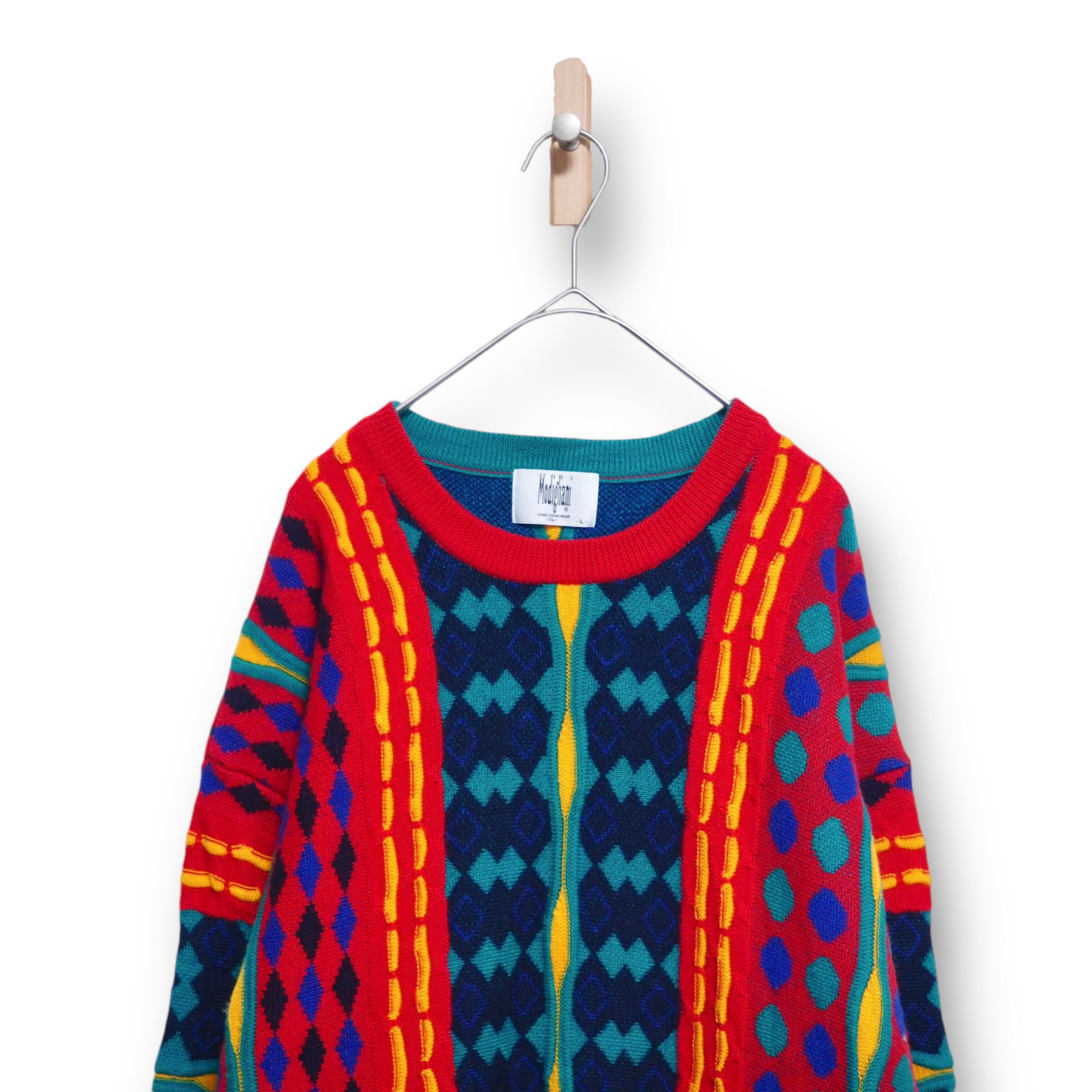 MODIGLIANI3Dニット | 古着の隠れ家 vintage modigliani 3D knit 