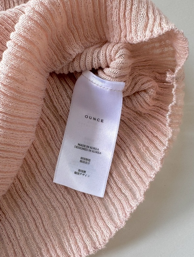 (即納) ounce / Lin rib cardigan