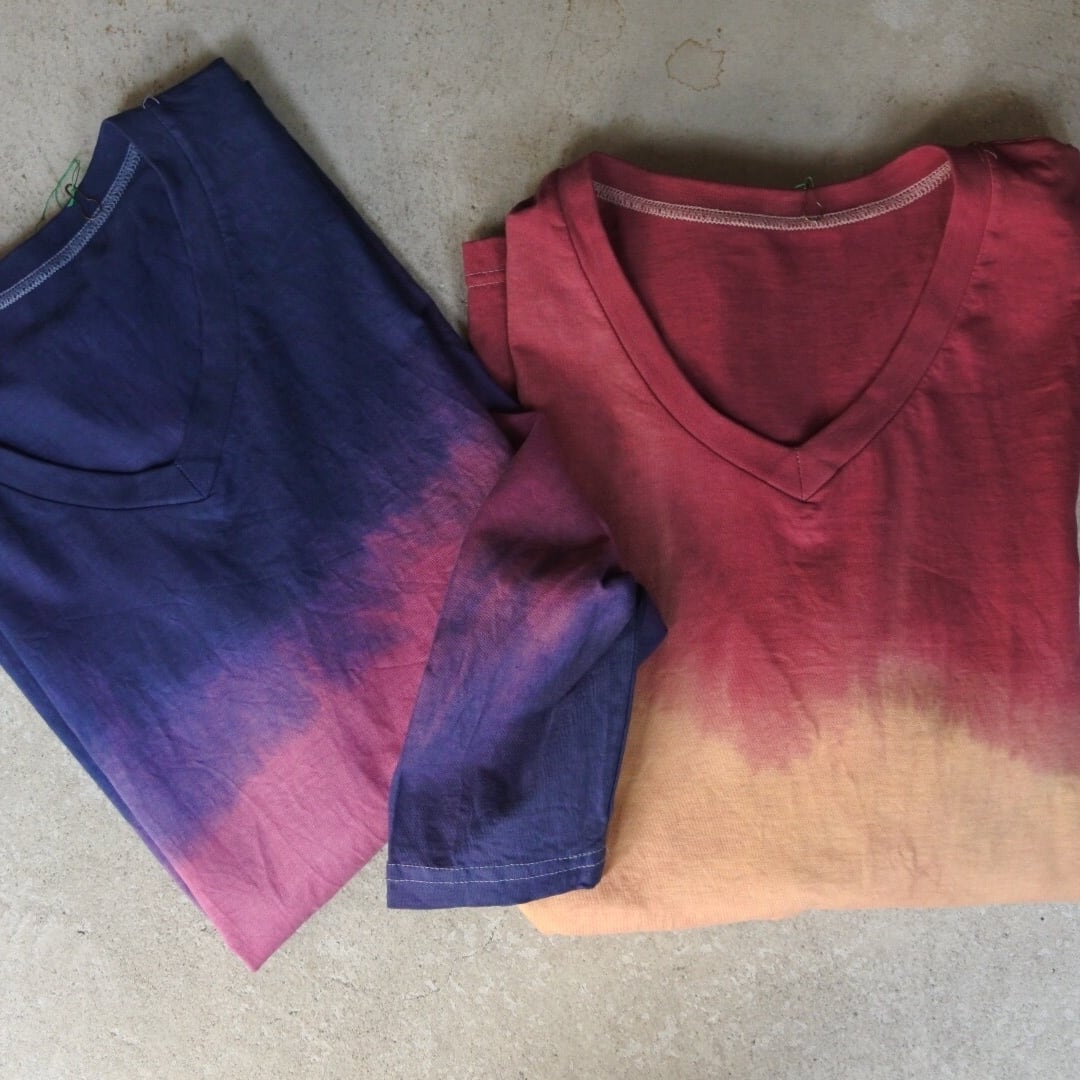 Organic dyed long t-shirt タイダイロンT