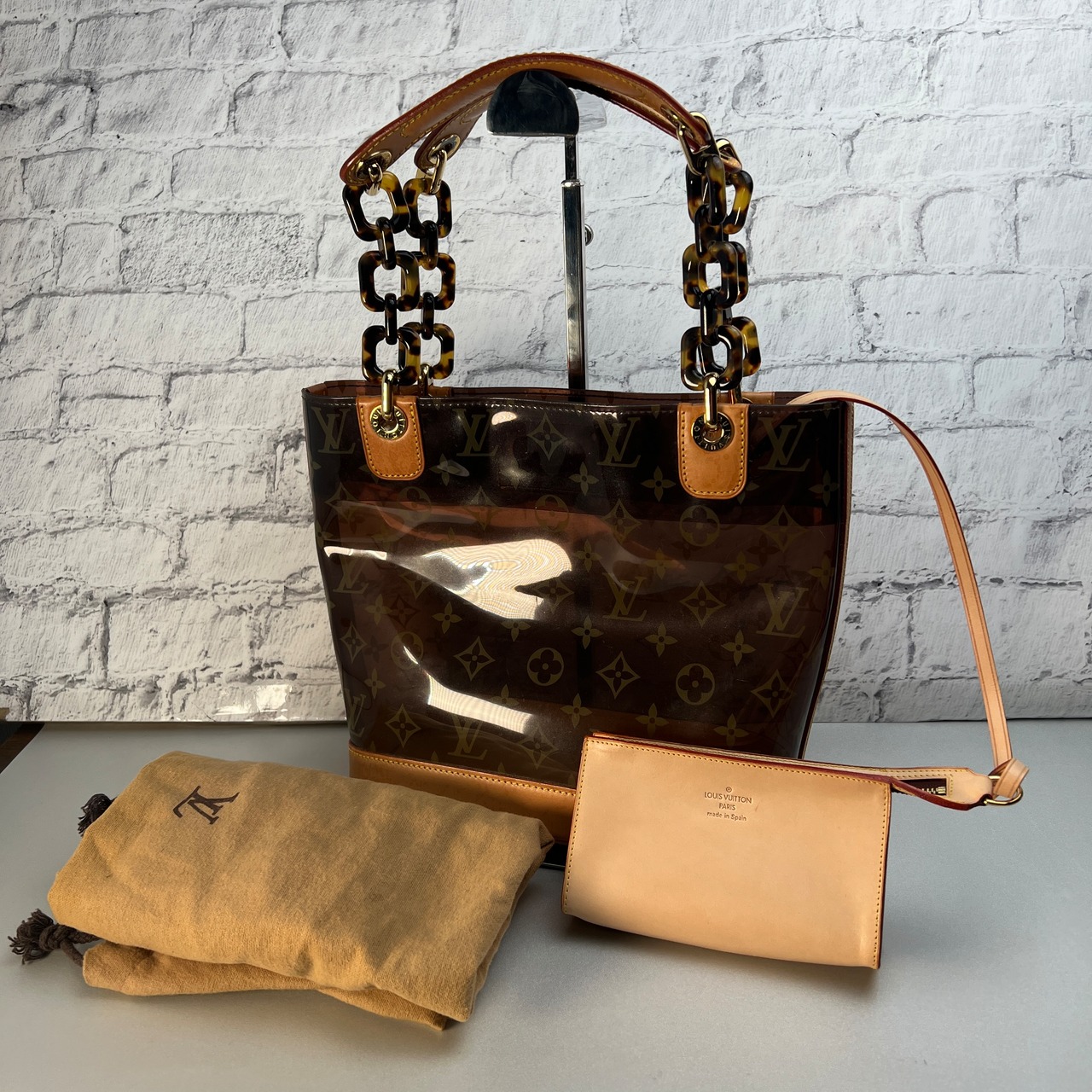 LOUIS VUITTON ルイヴィトン クルーズライン カバ・アンブルＰＭ  ハンドバッグ ブラウン A-9530