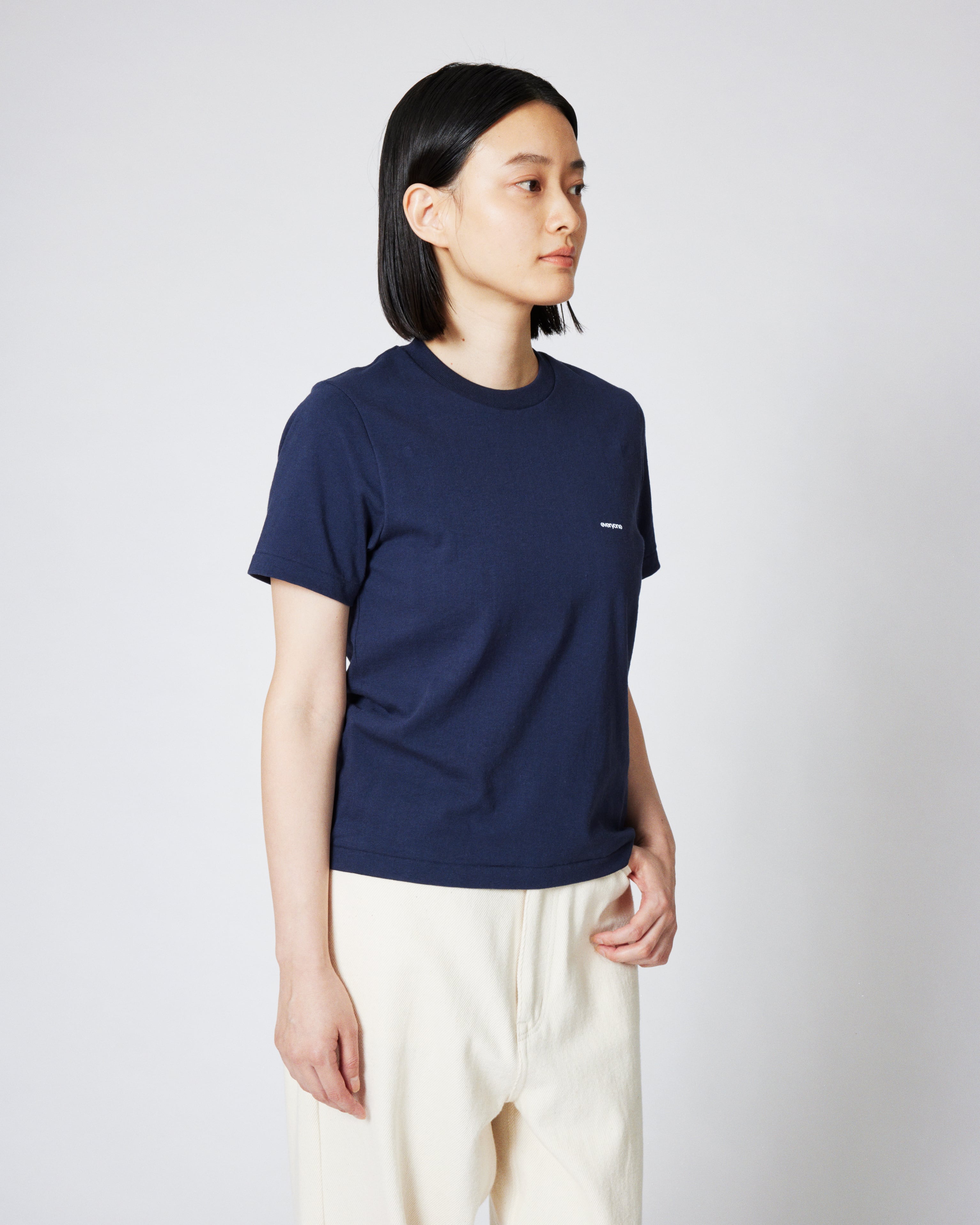 everyone original logo american cotton tee petit (NAVY) | everyone
