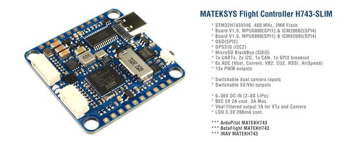 MatekSystems H743-SLIM V3 FC