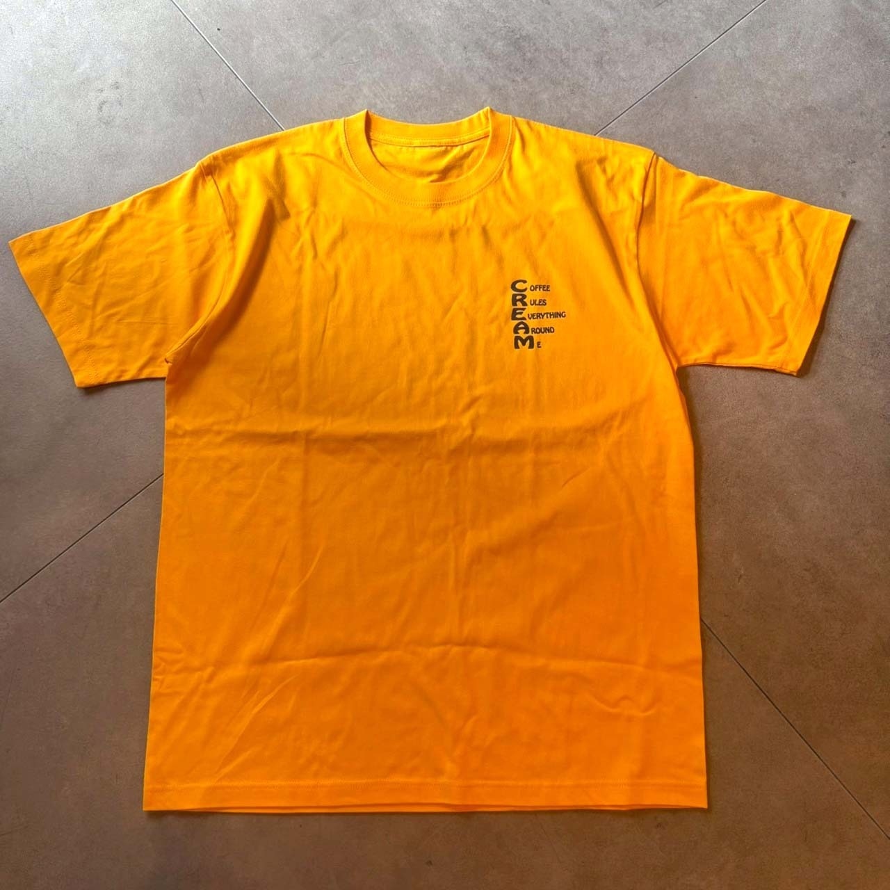 RIVERSIDE BASE 『C.R.E.A.M.』 T-SHIRTS - YELLOW -