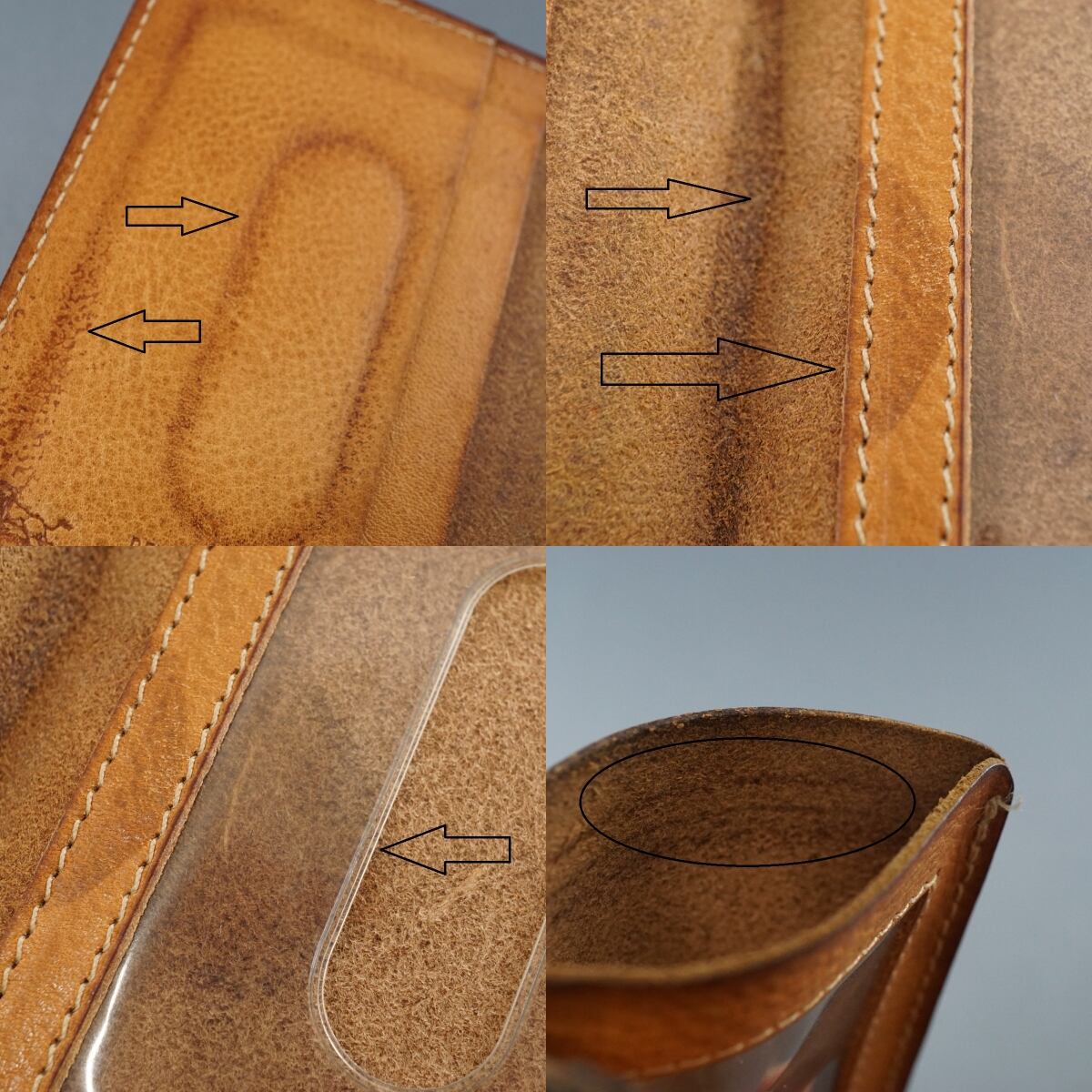 IL BISONTE イルビゾンテ 2つ折りパスケース USED品 カード入れ 定期
