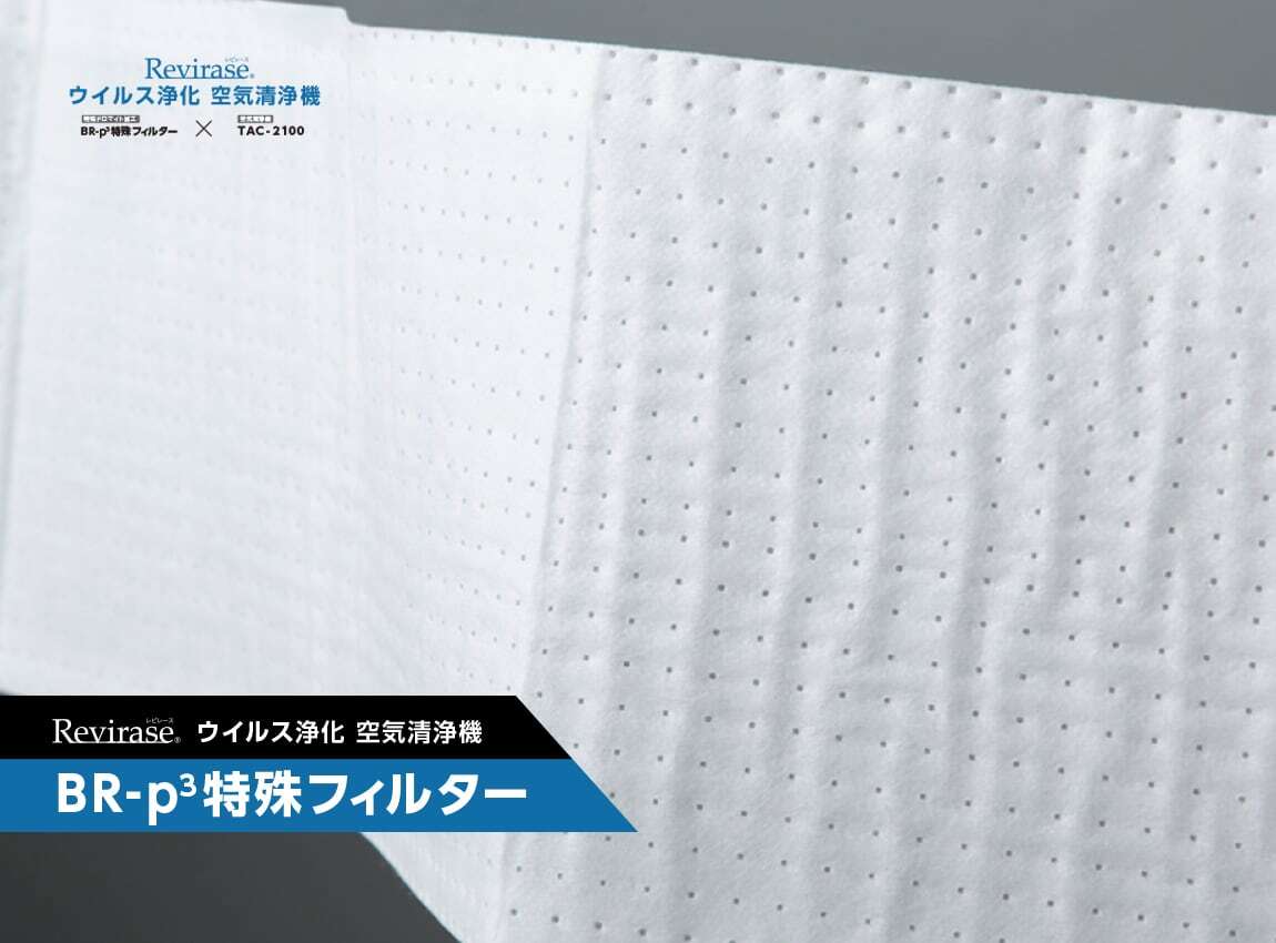 ぬくもりの糸専用　2個まとめ購入Revirase 技術革新光触媒フィルター（TAC-2100-DMF3フィルター）搭載形空気清浄機！！