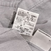 BURBERRY LONDON バーバリーロンドン ストライプ柄 七分袖 シャツ サイズ 38 /グレー系 レディース 三陽商会