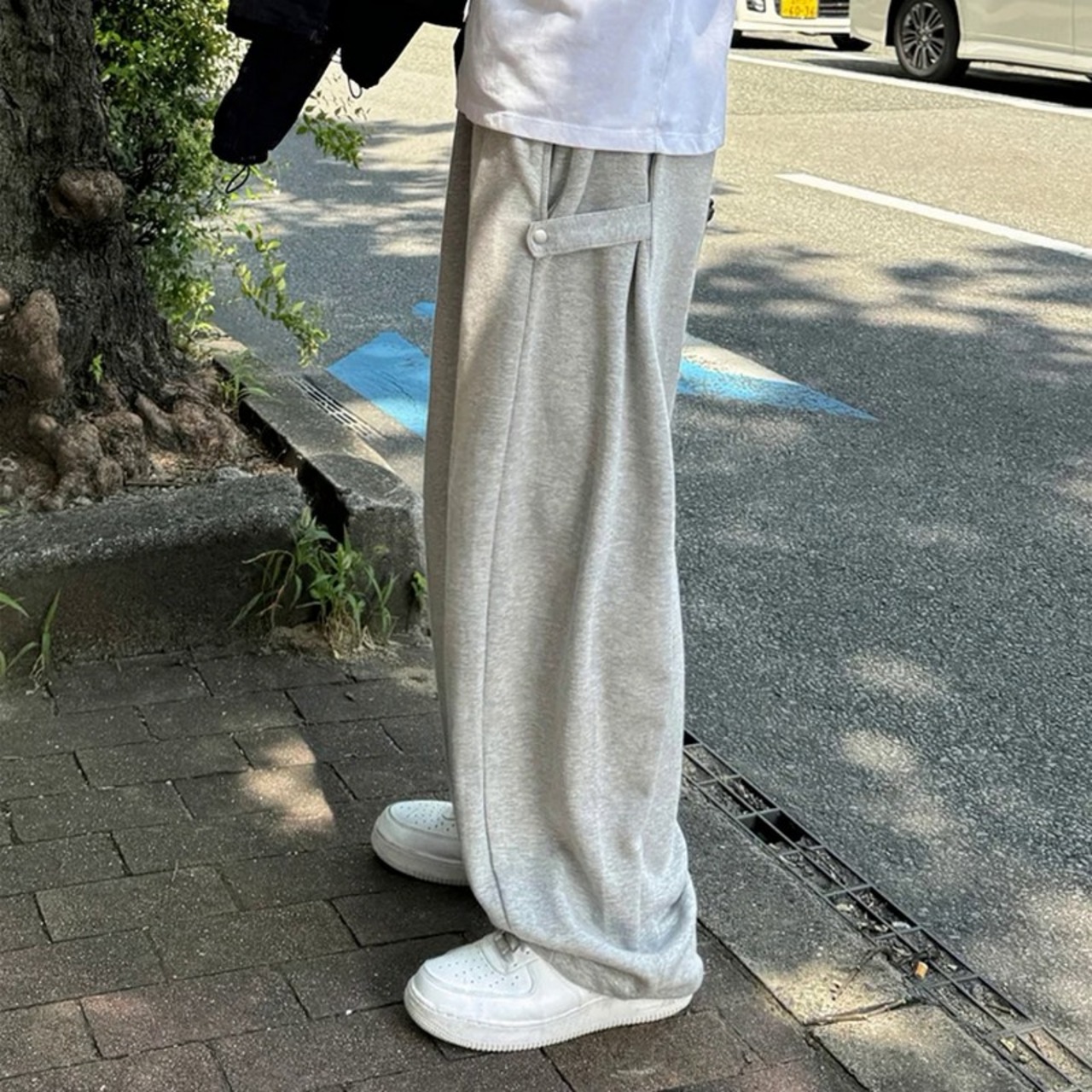 ドレープサイドストラップスウェットパンツ　1261