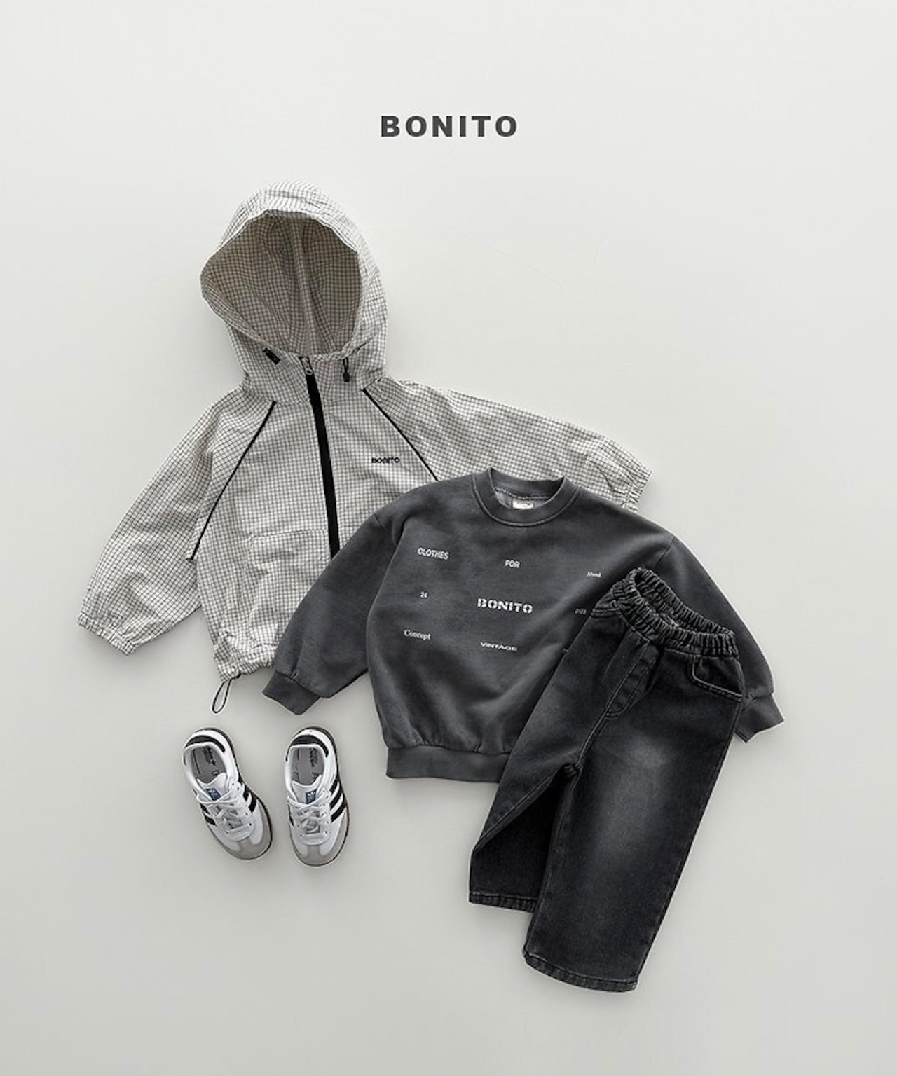 韓国子供服 / BONITO / 26Autumn / ピグメント染めスウェット / 秋服 *12M~JM *