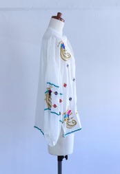 【 DAZZLE】EMBROIDERY CAFTAN TOP
