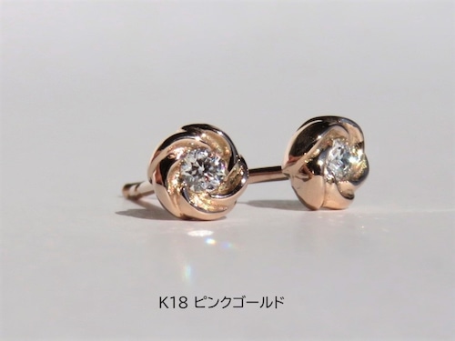 K18マメナシ ダイヤモンドピアス