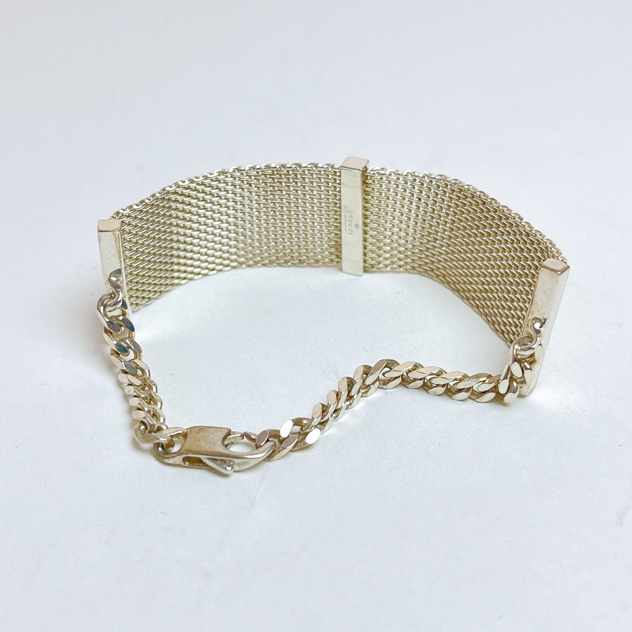 941 グッチ ヴィンテージ メッシュ ブレスレット 925 | LiLi