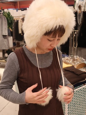 faux fur cap【1930】