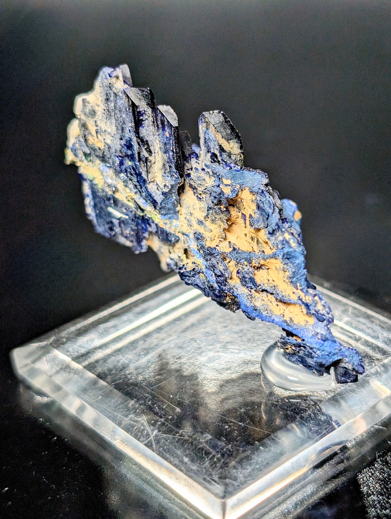 アズライトクラスター Tsumeb Mine, Oshikoto Region, Namibia   R5-3377